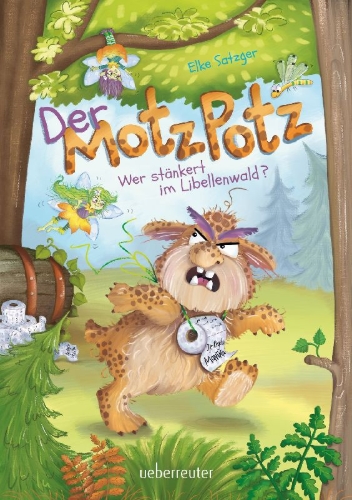 Buchcover und Innenansicht für das Buch: Der Motzpotz - Wer stänkert im Libellenwald?