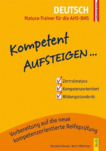Buchcover und Innenansicht für das Buch: Kompetent Aufsteigen Deutsch 8 - Matura-Trainer