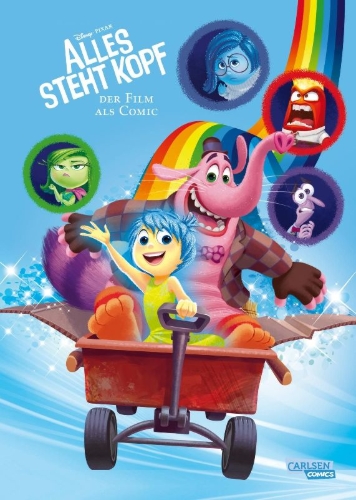Buchcover und Innenansicht für das Buch: The Story of the Movie in Comics. Inside Out