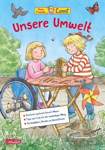 Buchcover und Innenansicht für das Buch: Conni Gelbe Reihe (Beschäftigungsbuch): Unsere Umwelt
