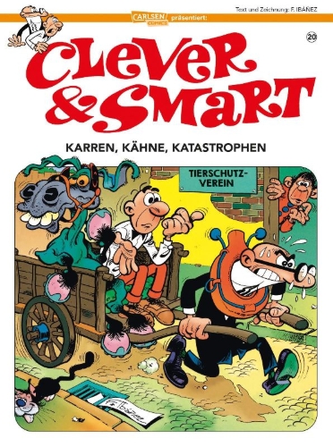 Buchcover und Innenansicht für das Buch: Mortadelo y Filemon: Los cacharros majaretas