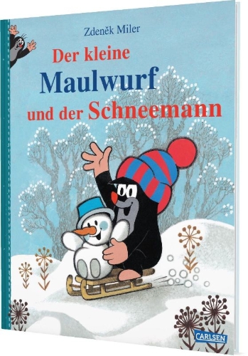 Buchcover und Innenansicht für das Buch: Der kleine Maulwurf und der Schneemann