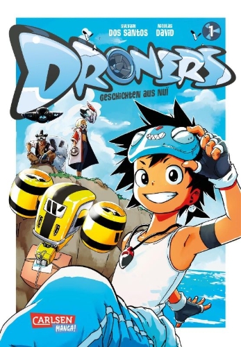 Buchcover und Innenansicht für das Buch: Droners - Tales of Nui
