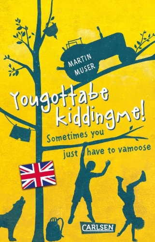 Buchcover und Innenansicht für das Buch: Kannawoniwasein: Yougottabekiddingme! Sometimes you just have to vamoose (Englische Ausgabe mit Vokabelhilfen)
