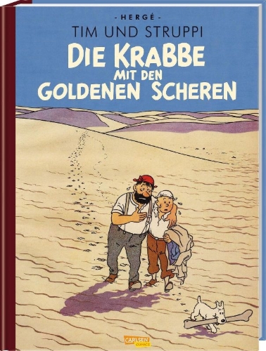 Buchcover und Innenansicht für das Buch: TINTIN: LE CRABE AUX PINCES D'OR                           