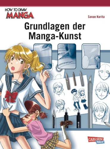 Buchcover und Innenansicht für das Buch: How To Draw Manga: Grundlagen der Manga-Kunst