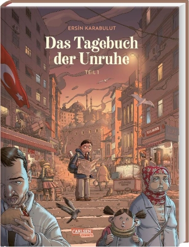 Buchcover und Innenansicht für das Buch: Das Tagebuch der Unruhe 1