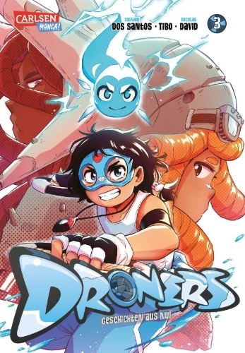 Buchcover und Innenansicht für das Buch: Droners - Tales of Nui