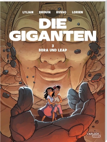 Buchcover und Innenansicht für das Buch: Die Giganten 3: Bora und Leap
