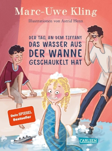 Buchcover und Innenansicht für das Buch: Der Tag, an dem Tiffany das Wasser aus der Wanne geschaukelt hat