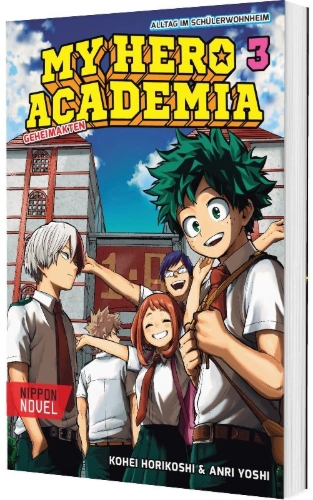 Buchcover und Innenansicht für das Buch: Boku no Hero Academia Yuuei Hakusho