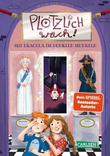 Buchcover und Innenansicht für das Buch: Plötzlich wach! 2: Mit Dracula im Dunkeln munkeln