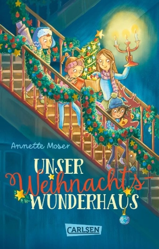 Buchcover und Innenansicht für das Buch: Unser Weihnachtswunderhaus