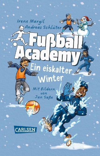 Buchcover und Innenansicht für das Buch: Fußball Academy: Ein eiskalter Winter