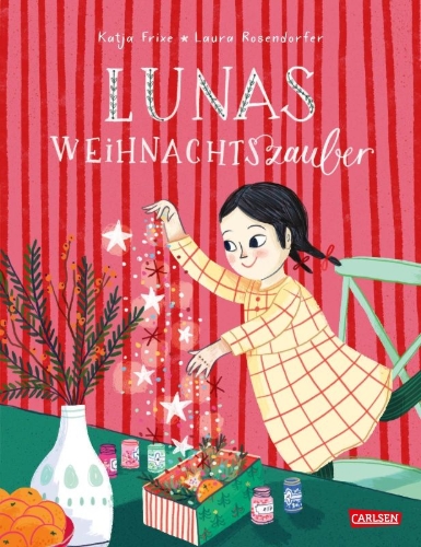 Buchcover und Innenansicht für das Buch: Lunas Weihnachtszauber