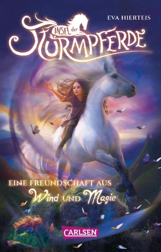 Buchcover und Innenansicht für das Buch: Insel der Sturmpferde 1: Eine Freundschaft aus Wind und Magie