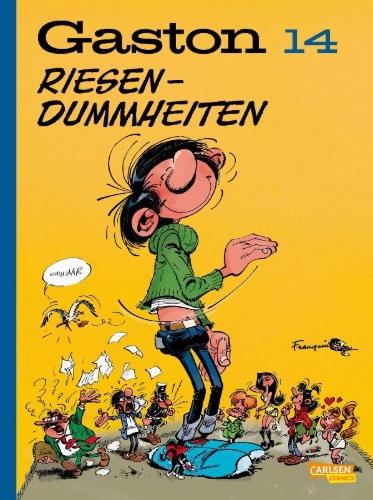 Buchcover und Innenansicht für das Buch: Le géant de la gaffe