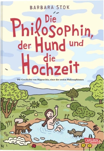 Buchcover und Innenansicht für das Buch: De filosoof, de hond en de bruiloft