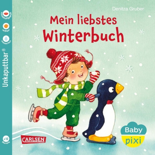 Buchcover und Innenansicht für das Buch: Baby Pixi (unkaputtbar) 150: Mein liebstes Winterbuch