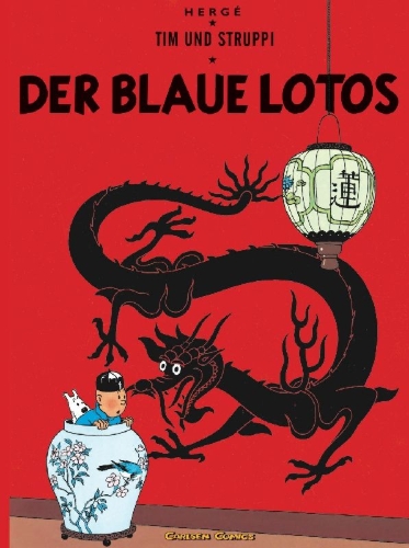 Buchcover und Innenansicht für das Buch: LE LOTUS BLEU                                              