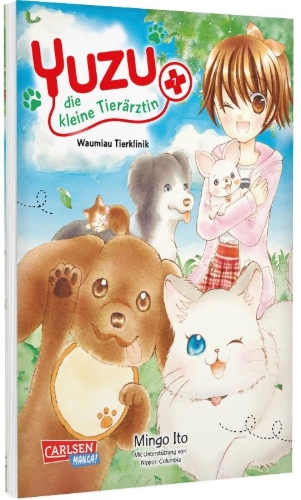 Buchcover und Innenansicht für das Buch: Yuzu no Dobutsu Karte