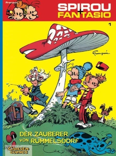 Buchcover und Innenansicht für das Buch: Il y a un sorcier à Champignac