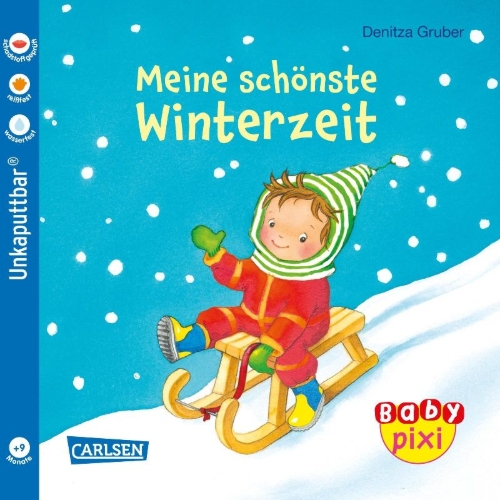 Buchcover und Innenansicht für das Buch: Baby Pixi (unkaputtbar) 91: VE 5 Meine schönste Winterzeit (5 Exemplare)