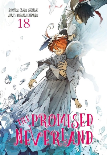 Buchcover und Innenansicht für das Buch: Yakusoku no Neverland