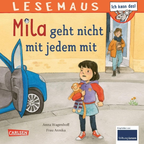 Buchcover und Innenansicht für das Buch: LESEMAUS 210: Mila geht nicht mit jedem mit
