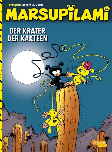 Buchcover und Innenansicht für das Buch: Marsupilami 4 - Le pollen du Monte Urticando