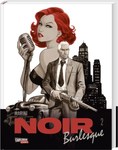 Buchcover und Innenansicht für das Buch: Noir Burlesque