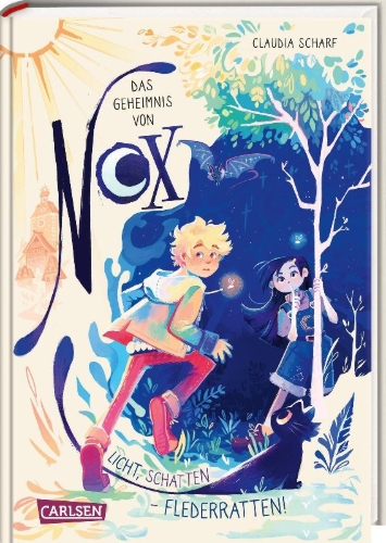 Buchcover und Innenansicht für das Buch: Das Geheimnis von Nox 1: Licht, Schatten - Flederratten!