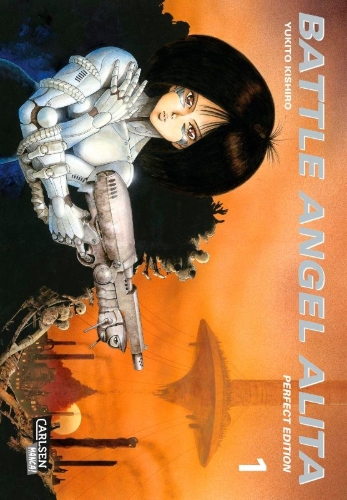 Buchcover und Innenansicht für das Buch: Battle Angel Alita - Perfect Edition 1