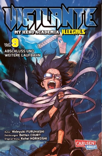 Buchcover und Innenansicht für das Buch: Vigilante: Boku no Hero Academia Illegals