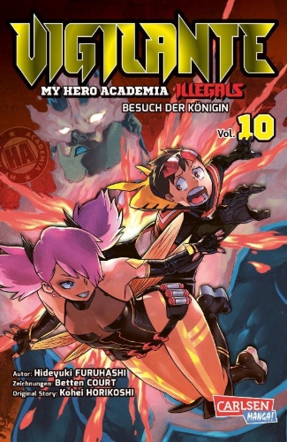 Buchcover und Innenansicht für das Buch: Vigilante: Boku no Hero Academia Illegals