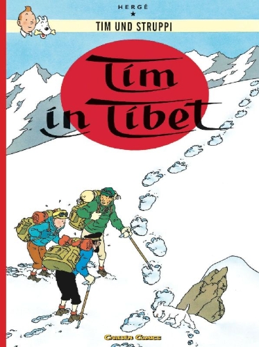 Buchcover und Innenansicht für das Buch: TINTIN AU TIBET                                            