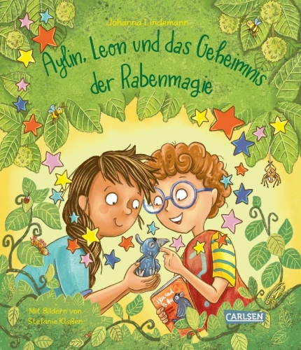 Buchcover und Innenansicht für das Buch: Aylin, Leon und das Geheimnis der Rabenmagie