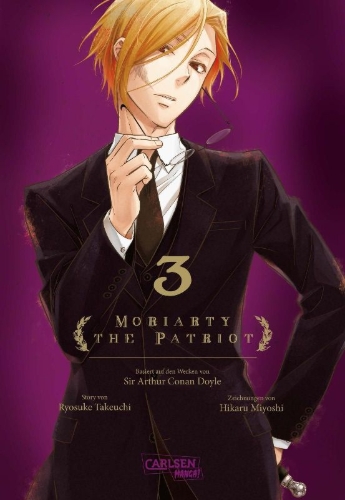 Buchcover und Innenansicht für das Buch: Yuukoku no Moriarty