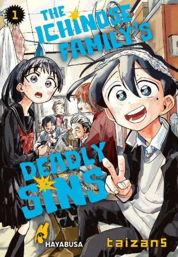 Buchcover und Innenansicht für das Buch: ICHINOSE-KE NO TAIZAI