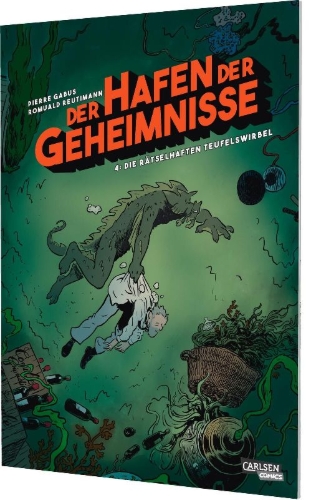 Buchcover und Innenansicht für das Buch: Der Hafen der Geheimnisse 4: Die rätselhaften Teufelswirbel