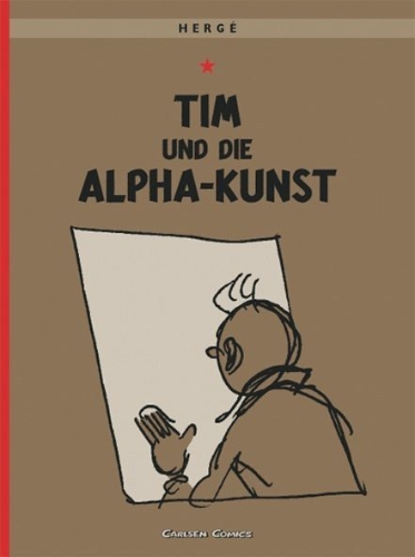 Buchcover und Innenansicht für das Buch: Tintin et l'Alph-Art