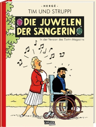 Buchcover und Innenansicht für das Buch: Les bijoux de la Castafiore