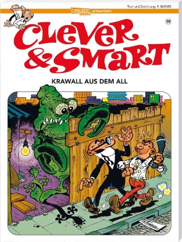 Buchcover und Innenansicht für das Buch: Mortadelo y Filemon: Los invasores