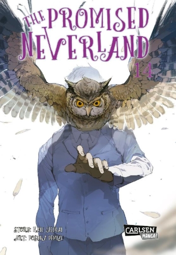 Buchcover und Innenansicht für das Buch: Yakusoku no Neverland