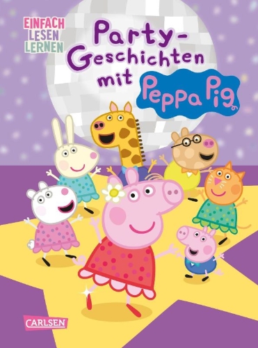 Buchcover und Innenansicht für das Buch: Peppa Wutz: Party-Geschichten mit Peppa Pig