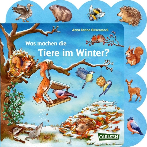 Buchcover und Innenansicht für das Buch: Was machen die Tiere im Winter?