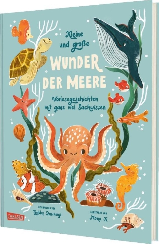 Buchcover und Innenansicht für das Buch: 5 Minutes Ocean Stories