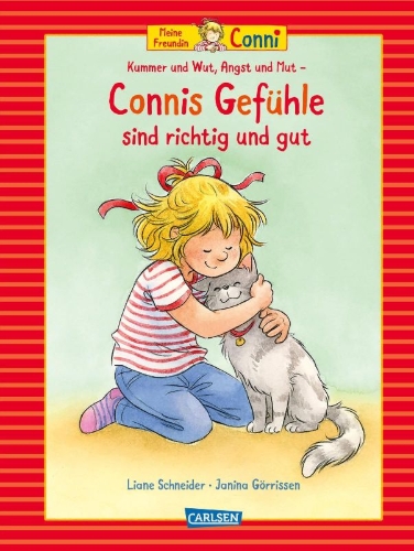 Buchcover und Innenansicht für das Buch: Conni-Bilderbuch-Sammelband: Meine Freundin Conni: Kummer und Wut, Angst und Mut - Connis Gefühle sind richtig und gut