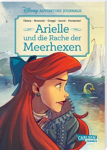Buchcover und Innenansicht für das Buch: Arielle's Adventure Journal: The Curse of the Sea Witches