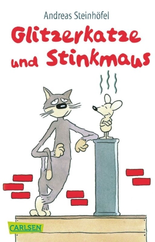 Buchcover und Innenansicht für das Buch: Glitzerkatze und Stinkmaus